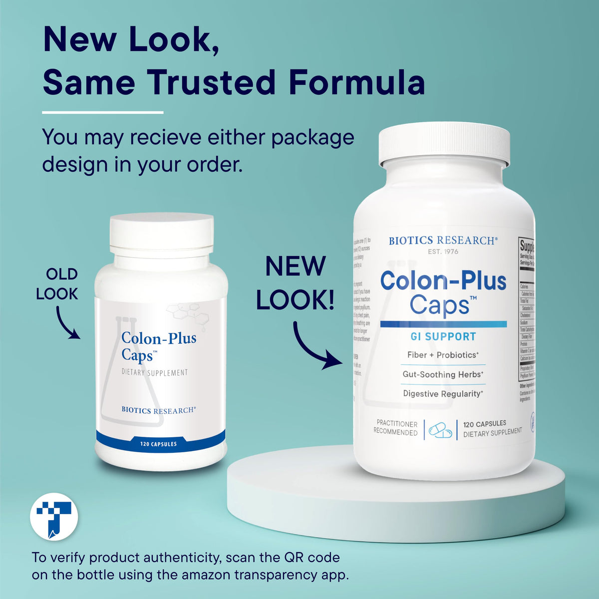 BIOTICS RESEARCH Colon Plus Caps 120 capsules, emballage