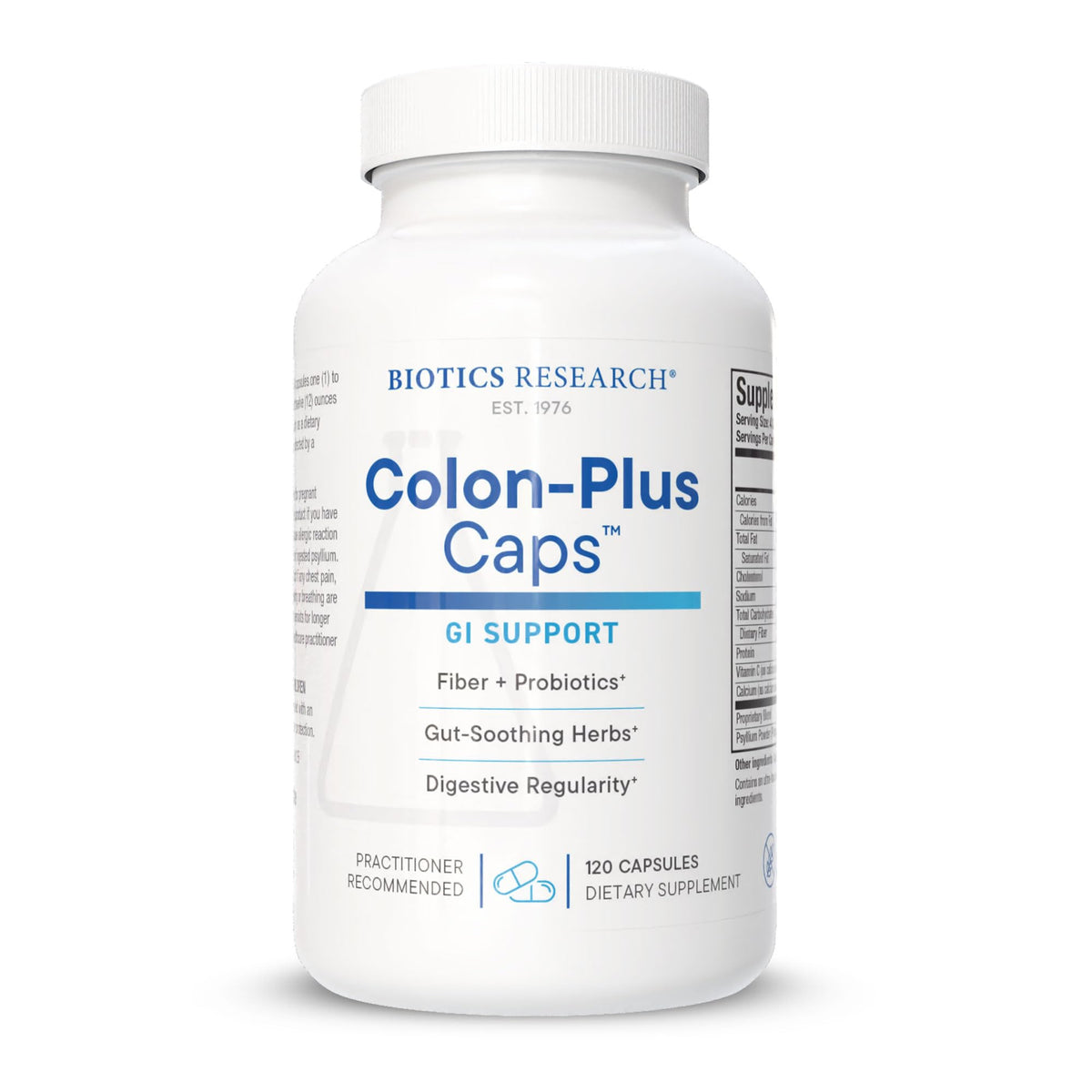 BIOTICS RESEARCH Colon Plus Caps 120 capsules, vue de face