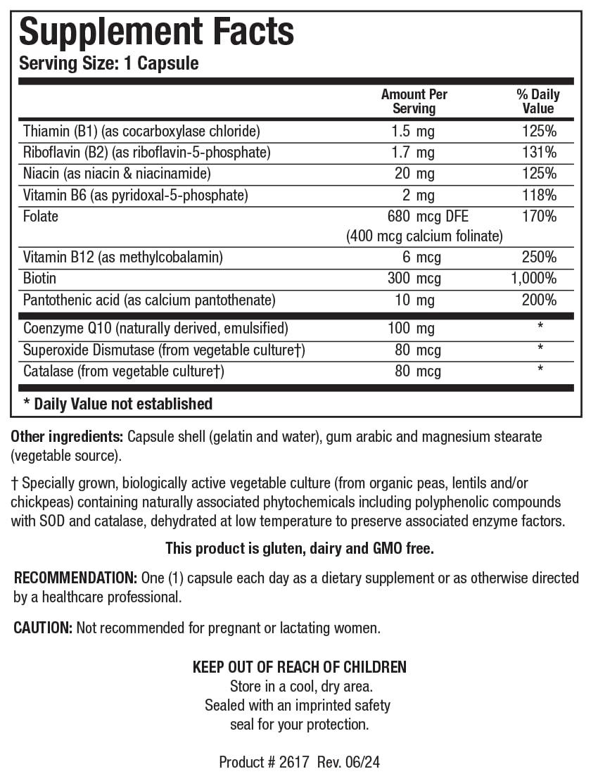 BIOTICS RESEARCH Coq-Zyme 100 Plus showing capsule size in hand