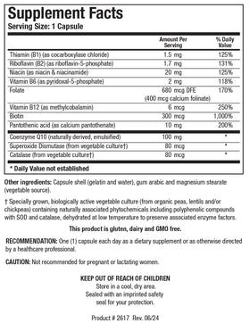 BIOTICS RESEARCH Coq-Zyme 100 Plus showing capsule size in hand