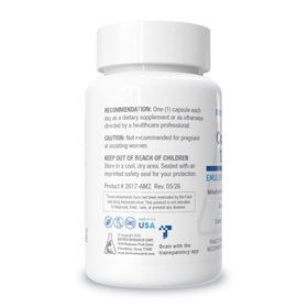BIOTICS RESEARCH Coq-Zyme 100 Plus side view showing capsule details