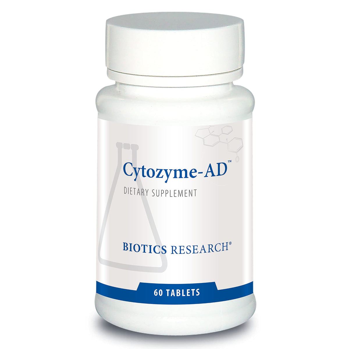 BIOTICS RESEARCH Cytozyme-AD 90 Tablettes, vue avant du produit