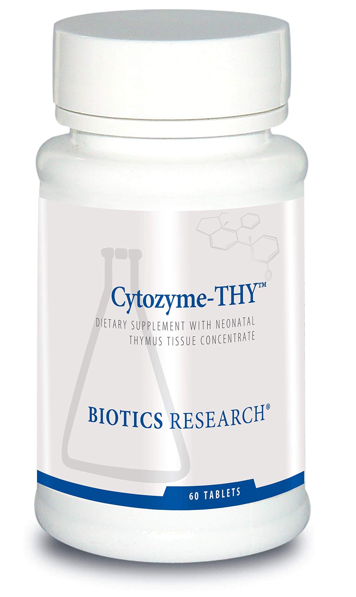BIOTICS RESEARCH Cytozyme Thy 125mg 60 comprimés vue de face