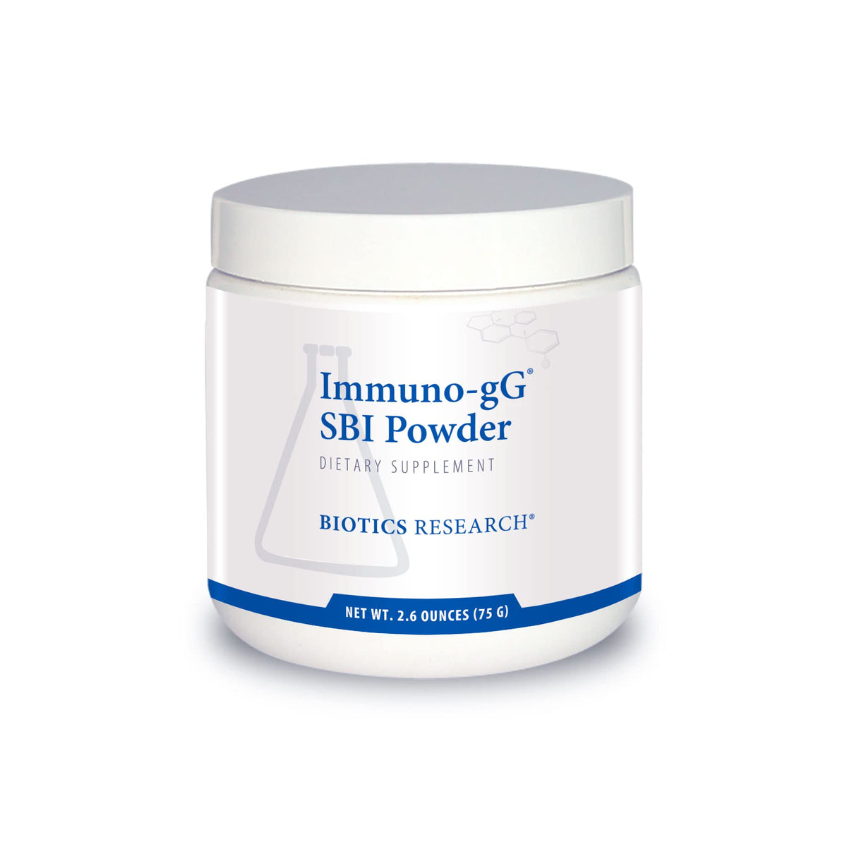 BIOTICS RESEARCH daily wellness-gG™ Poudre Concentrée 2,6 Oz vue de face
