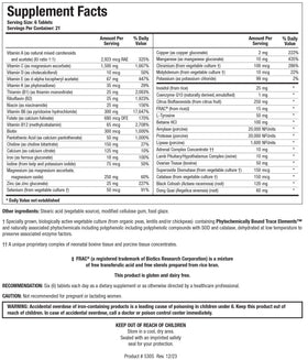 BIOTICS RESEARCH Equi Fem emballage et étiquette