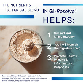 BIOTICS RESEARCH GI Resolve L-Glutamine Poudre 240g avec ingrédients