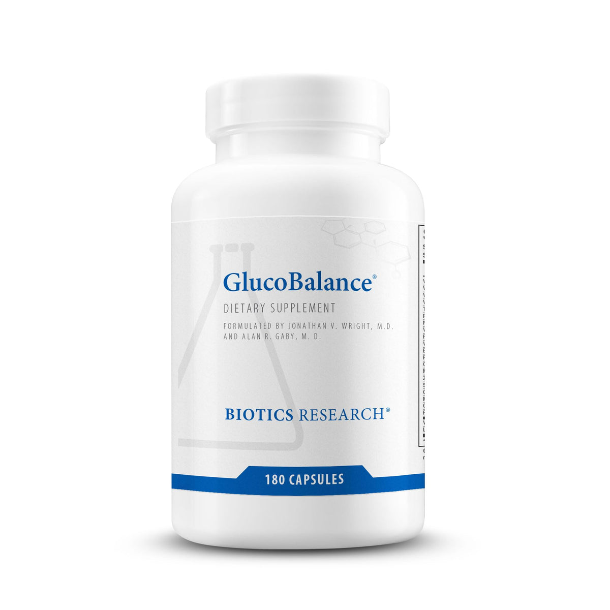 BIOTICS RESEARCH GlucoBalance complément alimentaire 180 comprimés vue avant