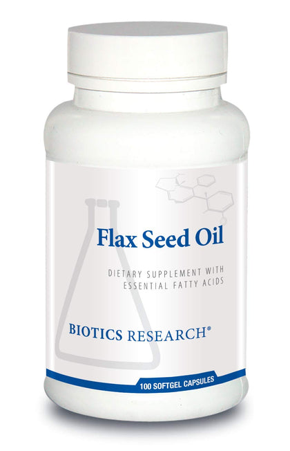 BIOTICS RESEARCH Huile de Graines de Lin 1000mg gélules molles