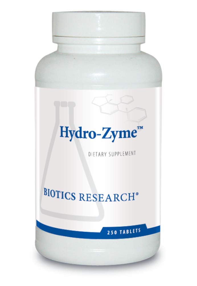 BIOTICS RESEARCH Hydro Zyme™ 250 comprimés vue de face