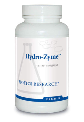 BIOTICS RESEARCH Hydro Zyme™ 250 comprimés vue de face