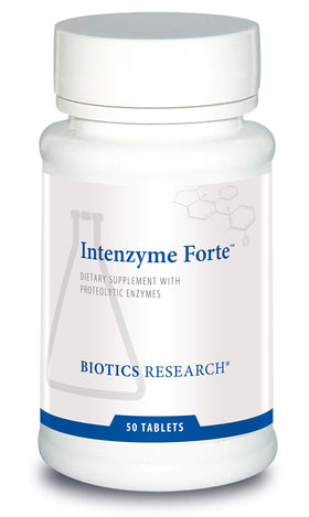 BIOTICS RESEARCH Intenzyme Forte™ 50 comprimés en boîte