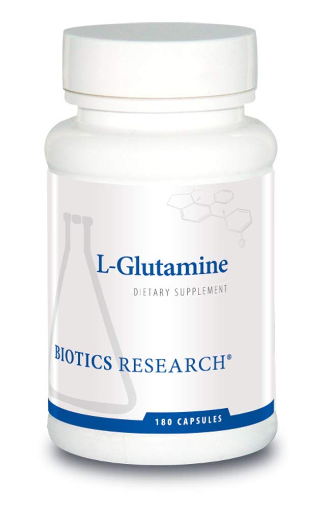 BIOTICS RESEARCH L-Glutamine 500mg 180 Capsules - vue avant