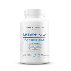 BIOTICS RESEARCH Li Zyme Forte complément alimentaire lithium 100 comprimés vue avant