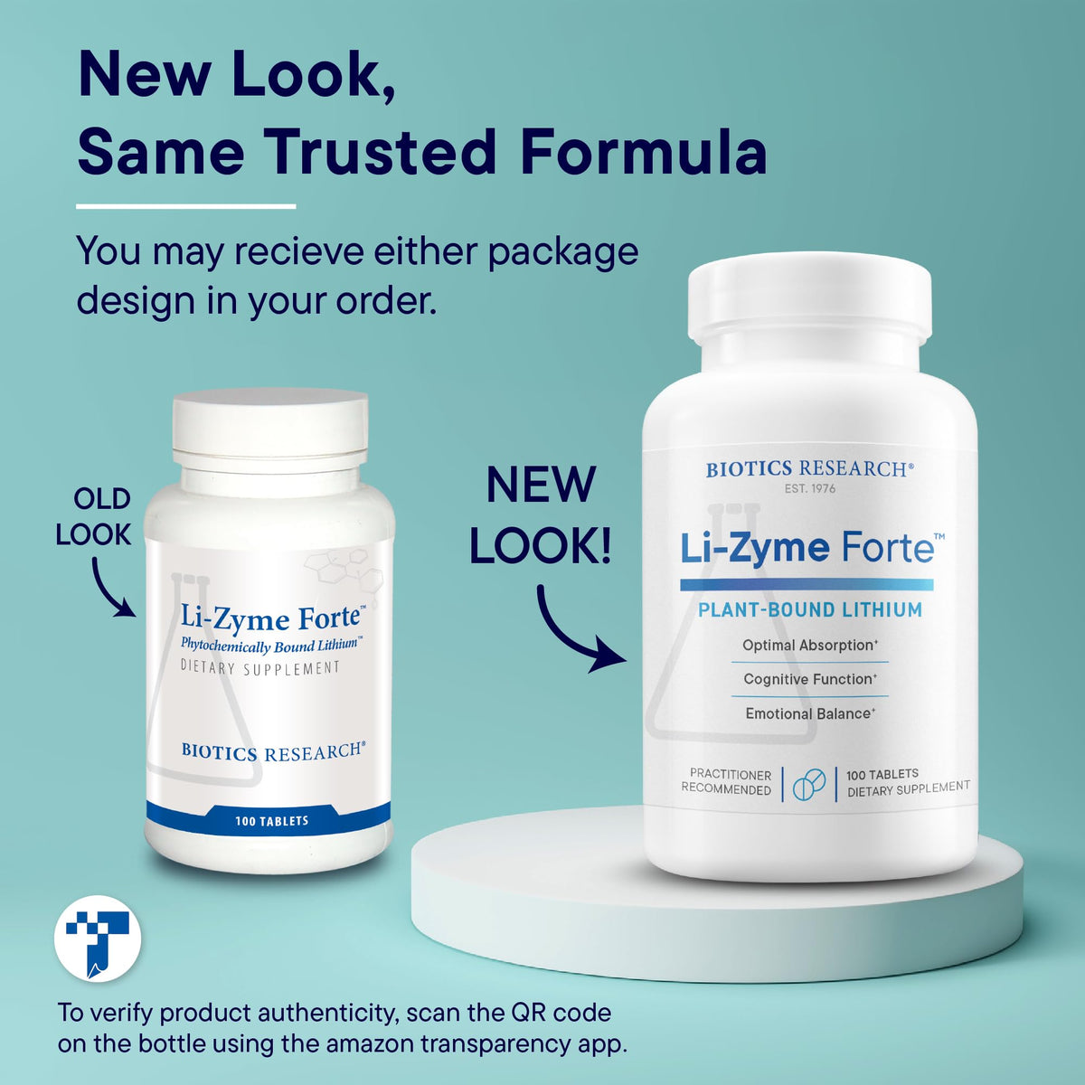 BIOTICS RESEARCH Li Zyme Forte comprimés dans une main