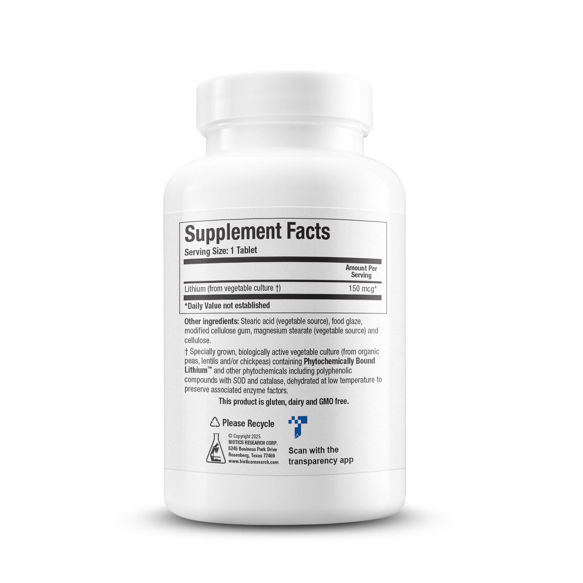 BIOTICS RESEARCH Li Zyme Forte comprimés sur fond blanc