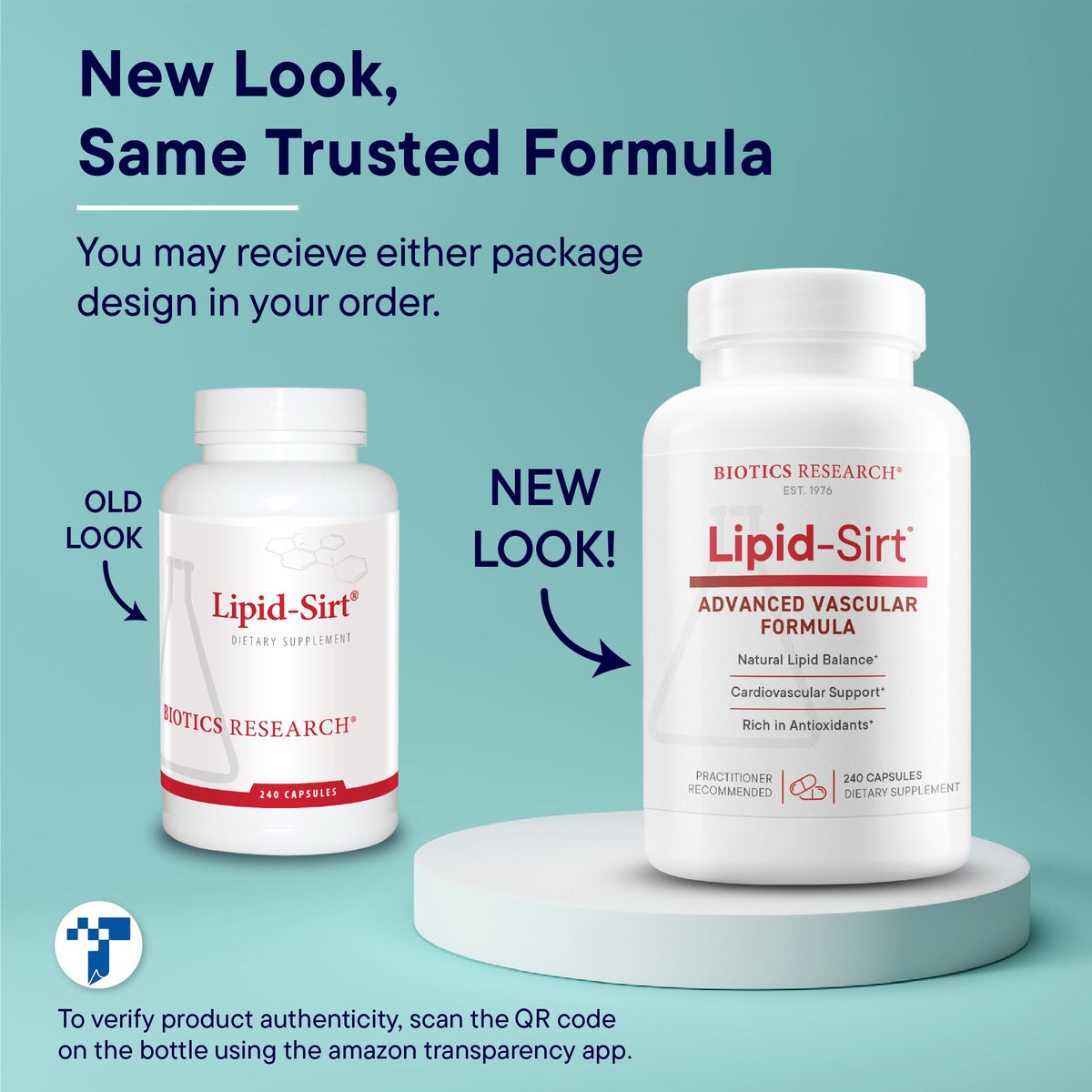 BIOTICS RESEARCH Lipid SIRT 240C, comprimés dans un bol
