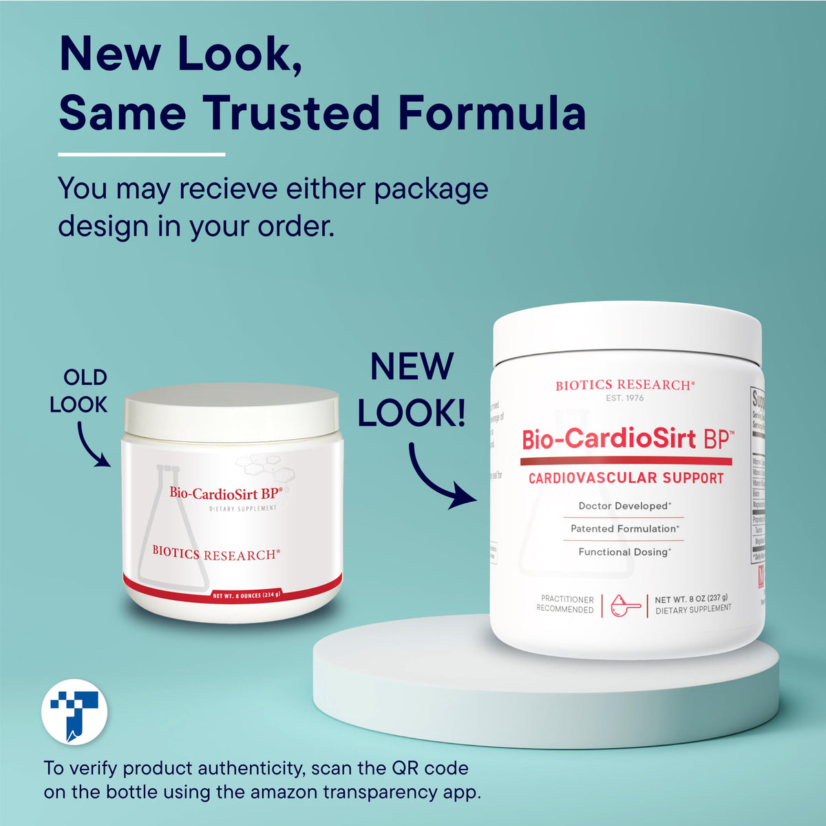 BIOTICS RESEARCH logo on the product