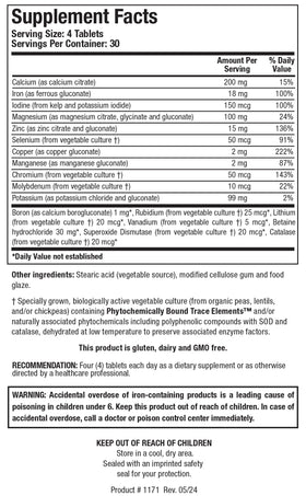 BIOTICS RESEARCH Multi Mins boîte avec étiquette et informations