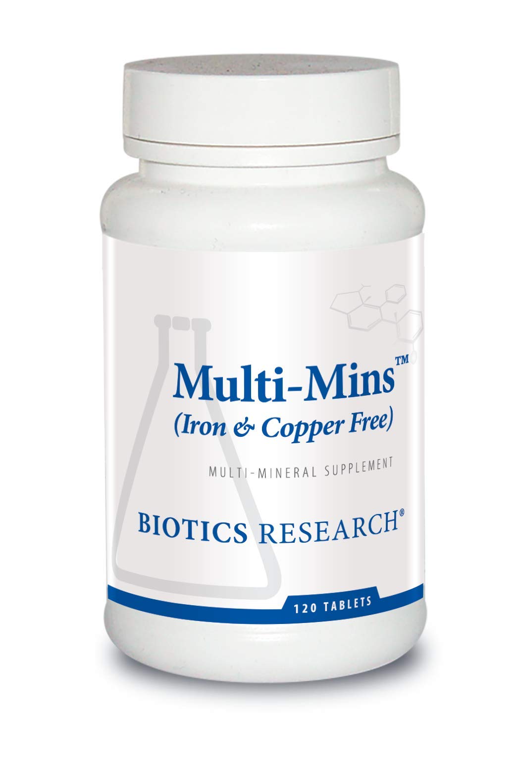 BIOTICS RESEARCH Multi Mins Complex Minéraux 120 comprimés vue de face