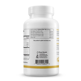 BIOTICS RESEARCH Optimal EFAs-BC 120 Softgels on a wooden table