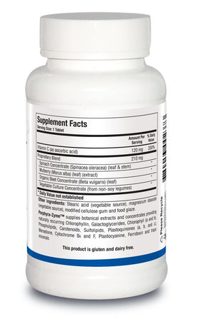 BIOTICS RESEARCH Porphyra Zyme Chlorophyll bottle side view