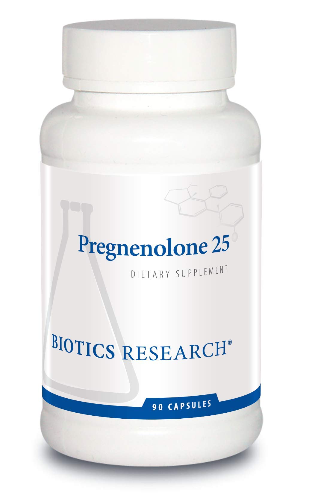 BIOTICS RESEARCH Pregnenolone 25mg 90 Capsules - vue avant