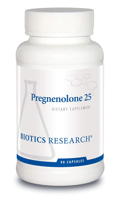 BIOTICS RESEARCH Pregnenolone 25mg 90 Capsules - vue avant