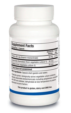 BIOTICS RESEARCH Thiamin 50 capsules avec étiquette