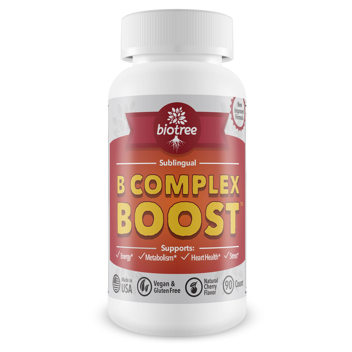 BioTree Labs Complément Alimentaire B12 Complexe 90 comprimés, vue avant