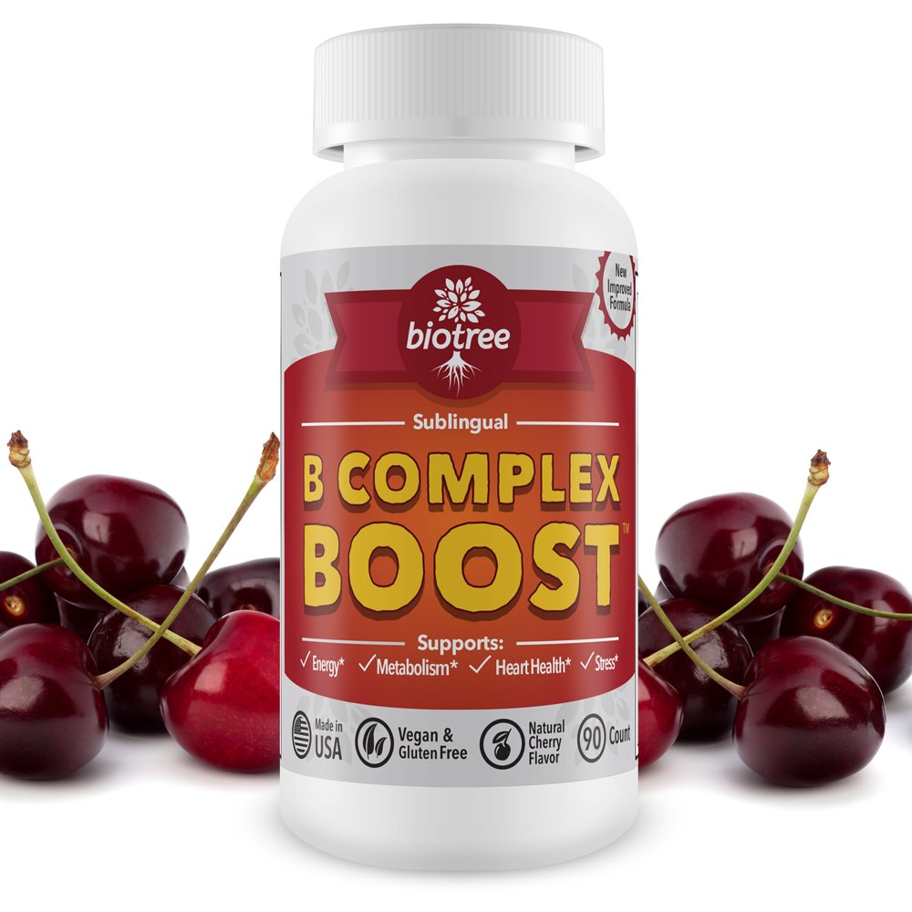 BioTree Labs Complément Alimentaire B12 Complexe, ingrédients sur l'emballage