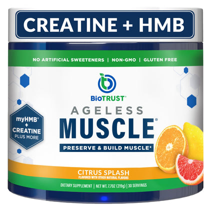 BioTrust Ageless Muscle Builder Citrus packaging front view