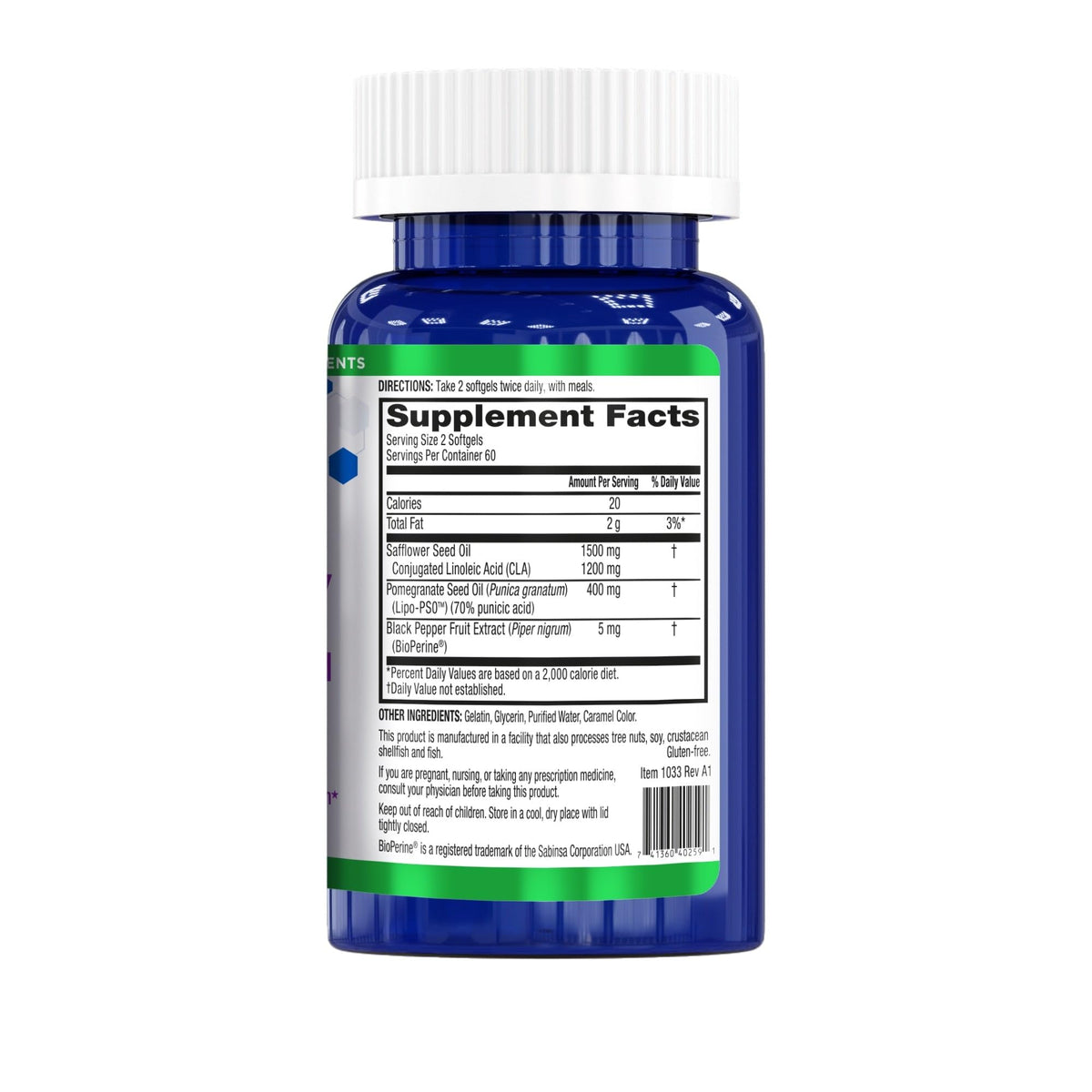BioTrust BellyTrim XP produit sur une surface en bois