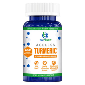 BioTrust Curcuma avec Gingembre - boîte de 60 gélules vue de face
