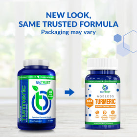 BioTrust Curcuma avec Gingembre - gélules à l'intérieur du flacon