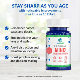 BioTrust Eternal Mind complément alimentaire 60 capsules ouvertes