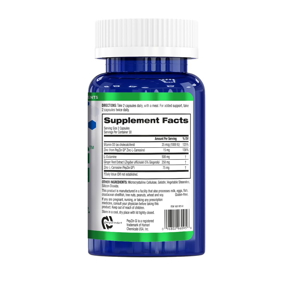 BioTrust Gut Reg 88g capsules dans une main