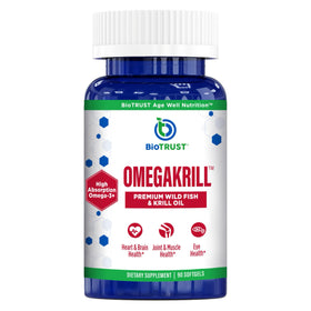 BioTrust OmegaKrill 60 gélules vue de face