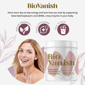 BioVanish Boisson Cacao Keto 30 Portions - mélange dans un verre