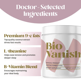 BioVanish Boisson Cacao Keto 30 Portions - portion dans une cuillère