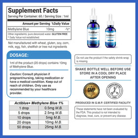 Biovitalis Solutions Actiblue+ Methylene Blue 1% avec pipette
