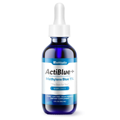 Biovitalis Solutions Actiblue+ Methylene Blue 1% flacon en verre de 60 ml