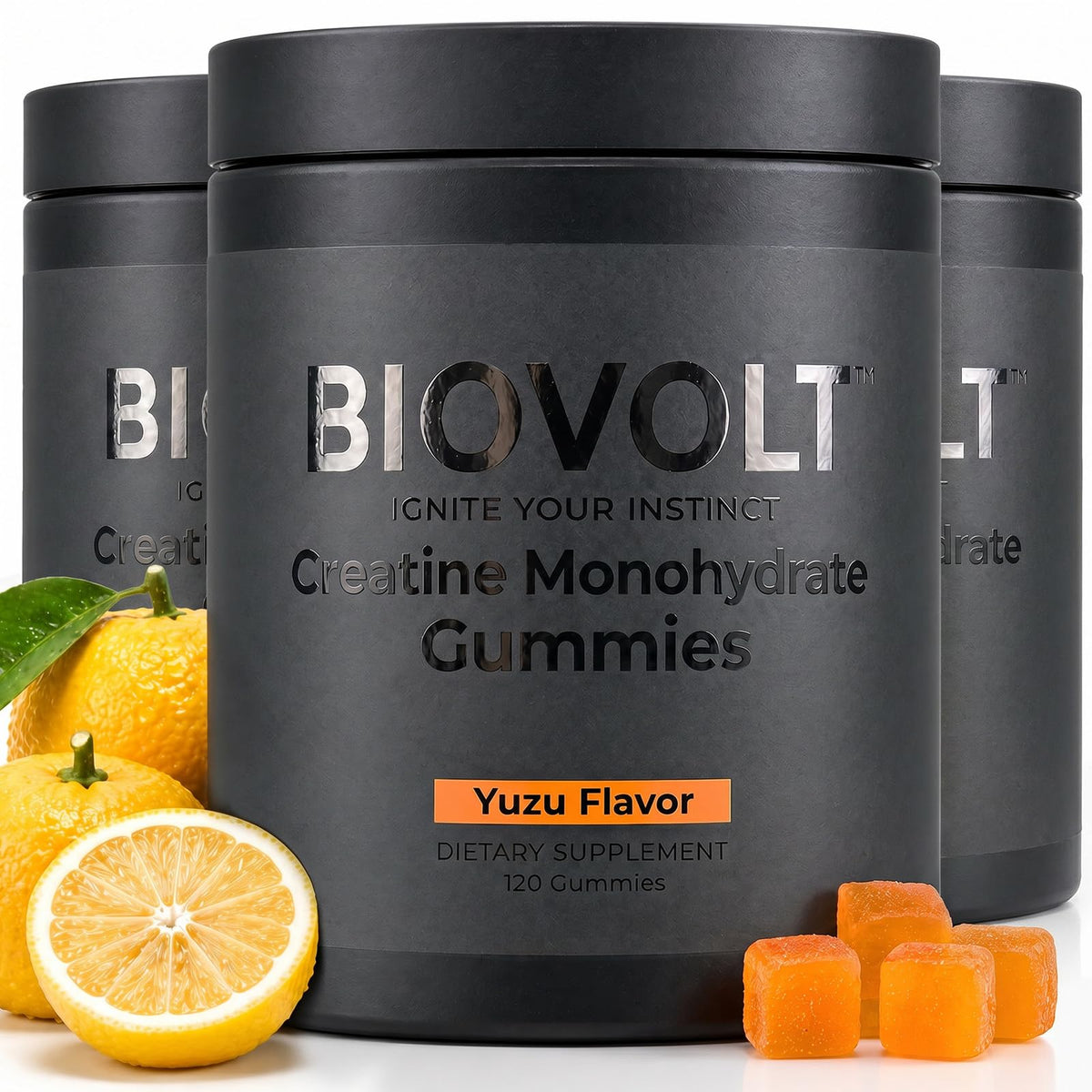 BIOVOLT Gélules de Créatine Monohydrate 5000mg, paquet avant
