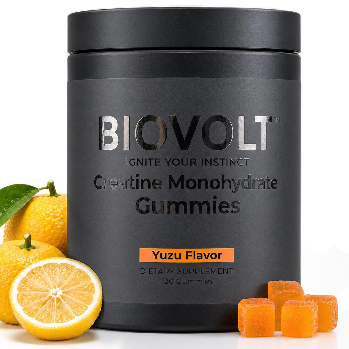 BIOVOLT Gummies de Créatine Monohydrate 5000mg pot de 120 gummies