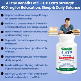 BioWisdom 5-HTP 400mg avec d'autres compléments alimentaires
