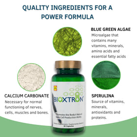 Bioxtron AFA Complément Alimentaire 60 Capsules sur une table