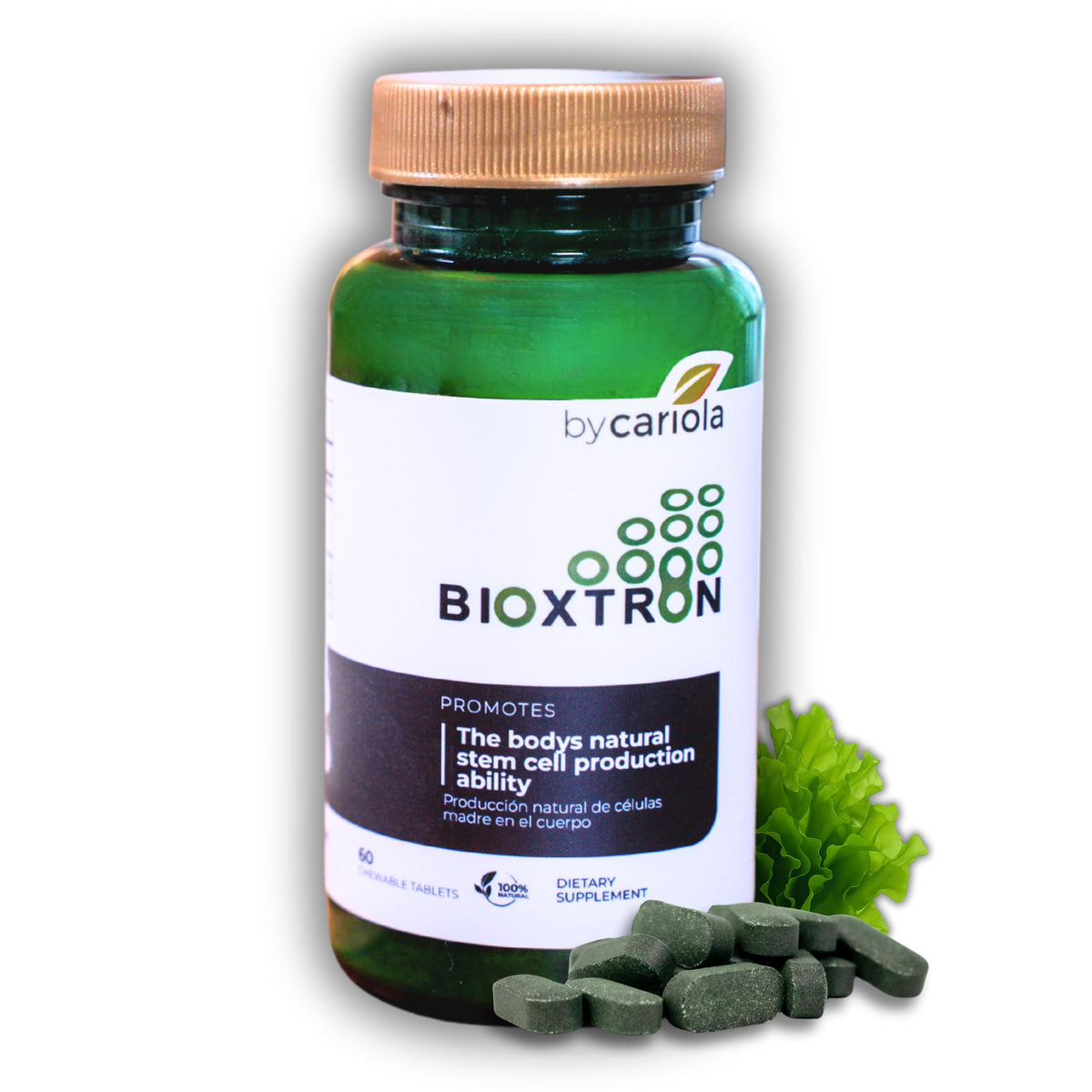 Bioxtron Complément Alimentaire Naturel en Comprimés à Mâcher, boîte de 60 unités