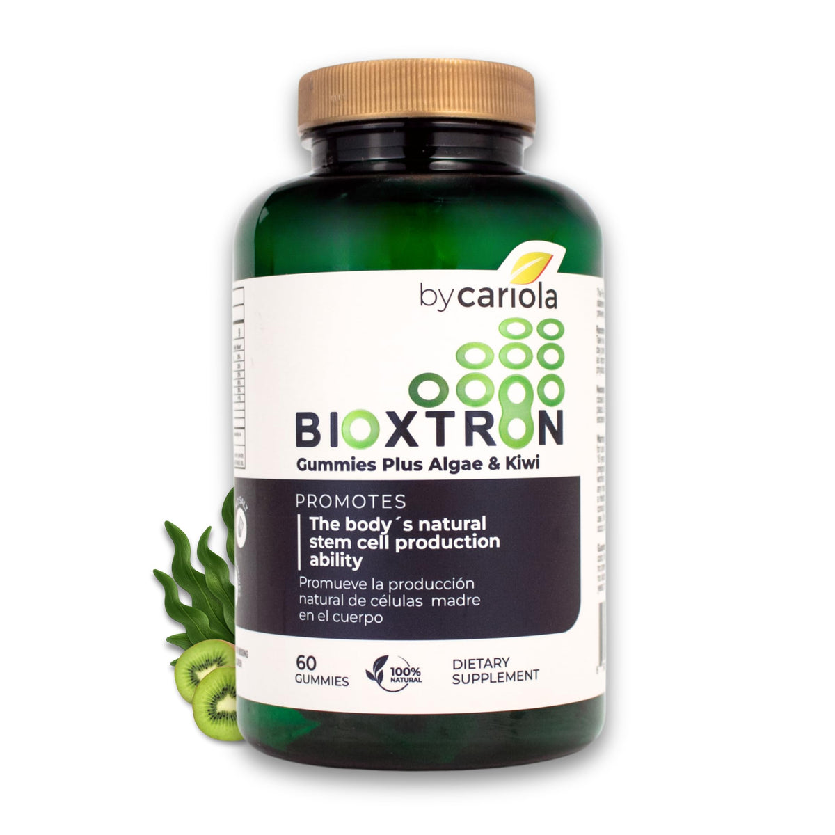 Bioxtron Gummies Spiruline 60 Gummies vue de face