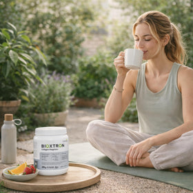 Bioxtron Poudre de Collagène Peptides Type I 600g avec des fruits