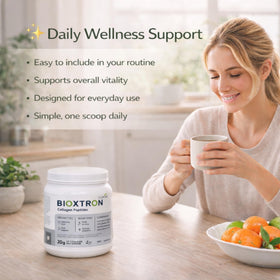 Bioxtron Poudre de Collagène Peptides Type I 600g en utilisation dans un smoothie