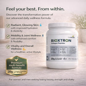 Bioxtron Poudre de Collagène Peptides Type I 600g sur un fond de cuisine